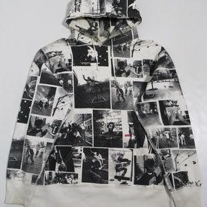 Ari Marcopoulos For Supreme Men's Skate Hoodie 2006 Black White L Made In Canada